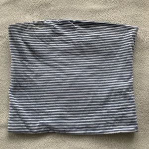 Brandy Melville blue/white stripped tube top